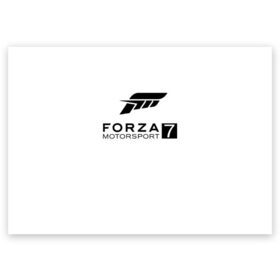 Поздравительная открытка с принтом FORZA 7 в Новосибирске, 100% бумага | плотность бумаги 280 г/м2, матовая, на обратной стороне линовка и место для марки
 | car | crew | dirt | flatout | grid | need | nfs | race | speed | гонки | машина | скорость