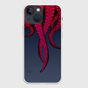 Чехол для iPhone 13 mini с принтом Щупальцы Осьминога в Новосибирске,  |  | кальмар | осьминог | щупальца
