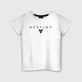 Детская футболка хлопок с принтом Destiny в Новосибирске, 100% хлопок | круглый вырез горловины, полуприлегающий силуэт, длина до линии бедер | destiny | destiny 2 | дестени | космос