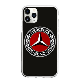 Чехол для iPhone 11 Pro матовый с принтом Mercedes-Benz в Новосибирске, Силикон |  | car | germany | logo | make | mercedes benz | автомобиль | германия | логотип | марка | мерседес бенц