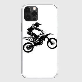 Чехол для iPhone 12 Pro Max с принтом Мотокросс в Новосибирске, Силикон |  | motocross | motorcycle | motorcyclist | silhouette | speed | stencil | мотокросс | мотоцикл | мотоциклист | силуэт | скорость | трафарет