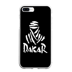 Чехол для iPhone 7Plus/8 Plus матовый с принтом Dakar в Новосибирске, Силикон | Область печати: задняя сторона чехла, без боковых панелей | dakar | desert | logo | race | rally | sign | гонки | дакар | знак | логотип | пустыня | ралли