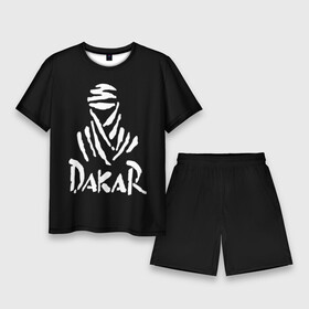 Мужской костюм с шортами 3D с принтом Dakar в Новосибирске,  |  | Тематика изображения на принте: dakar | desert | logo | race | rally | sign | гонки | дакар | знак | логотип | пустыня | ралли
