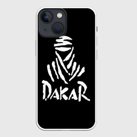 Чехол для iPhone 13 mini с принтом Dakar в Новосибирске,  |  | Тематика изображения на принте: dakar | desert | logo | race | rally | sign | гонки | дакар | знак | логотип | пустыня | ралли