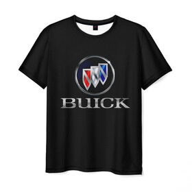 Мужская футболка 3D с принтом Buick в Новосибирске, 100% полиэфир | прямой крой, круглый вырез горловины, длина до линии бедер | america | american | brand | buick | cars | logo | sign | usa | автомобили | америка | американские | знак | логотип | марка | сша