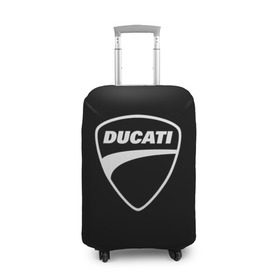 Чехол для чемодана 3D с принтом Ducati в Новосибирске, 86% полиэфир, 14% спандекс | двустороннее нанесение принта, прорези для ручек и колес | авто | дукати | марка | машина