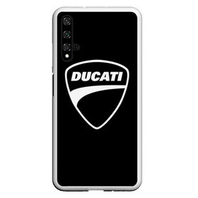 Чехол для Honor 20 с принтом Ducati в Новосибирске, Силикон | Область печати: задняя сторона чехла, без боковых панелей | авто | дукати | марка | машина