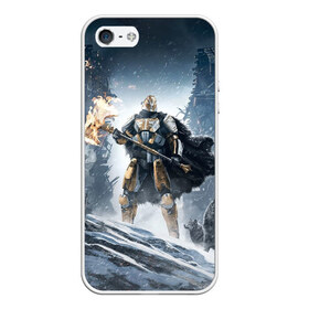 Чехол для iPhone 5/5S матовый с принтом Rise of Iron в Новосибирске, Силикон | Область печати: задняя сторона чехла, без боковых панелей | destiny | destiny 2 | дестени | космос