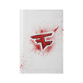 Обложка для паспорта матовая кожа с принтом cs:go - FaZe clan (White collection) в Новосибирске, натуральная матовая кожа | размер 19,3 х 13,7 см; прозрачные пластиковые крепления | cs go | faze | white | кс го | фейз