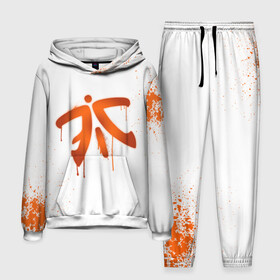 Мужской костюм 3D (с толстовкой) с принтом cs:go   Fnatic (White collection) в Новосибирске,  |  | cs go | fnatic | кс го | фнатик