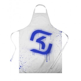 Фартук 3D с принтом cs:go - SK Gaming (White collection) в Новосибирске, 100% полиэстер | общий размер — 65 х 85 см, ширина нагрудника — 26 см, горловина — 53 см, длина завязок — 54 см, общий обхват в поясе — 173 см. Принт на завязках и на горловине наносится с двух сторон, на основной части фартука — только с внешней стороны | 0x000000123 | cs go | sk | white | кс го