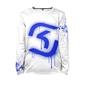 Детский лонгслив 3D с принтом cs:go - SK Gaming (White collection) в Новосибирске, 100% полиэстер | длинные рукава, круглый вырез горловины, полуприлегающий силуэт
 | 0x000000123 | cs go | sk | white | кс го