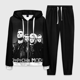 Мужской костюм 3D с принтом Depeche mode в Новосибирске, 100% полиэстер | Манжеты и пояс оформлены тканевой резинкой, двухслойный капюшон со шнурком для регулировки, карманы спереди | альтернативный рок | вестник моды | винс кларк | депеш мод | депешмод | дэйв гаан | индастриал рок | мартин гор | синти поп | электроник рок | энди флетчер