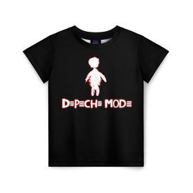 Детская футболка 3D с принтом DM: Playing the angel в Новосибирске, 100% гипоаллергенный полиэфир | прямой крой, круглый вырез горловины, длина до линии бедер, чуть спущенное плечо, ткань немного тянется | depeche mode