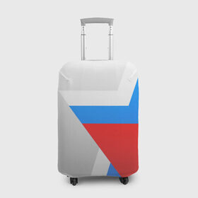 Чехол для чемодана 3D с принтом Звезда России в Новосибирске, 86% полиэфир, 14% спандекс | двустороннее нанесение принта, прорези для ручек и колес | flag | russia | russian | star | ussr | звезда | камуфляж | милитари | мода | патриотизм | россия | русский | спорт | ссср | стиль | флаг