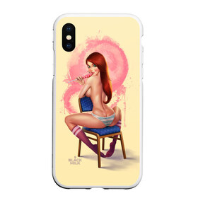 Чехол для iPhone XS Max матовый с принтом Pin Up Pop Art Girl в Новосибирске, Силикон | Область печати: задняя сторона чехла, без боковых панелей | Тематика изображения на принте: comics | girl | lollipop | pin up | pop art | арт | девочка | дизайн | конфетка | лолита | милая | мода | пафос | поп арт | сосательная | стиль | чупа чупс