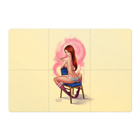 Магнитный плакат 3Х2 с принтом Pin Up Pop Art Girl в Новосибирске, Полимерный материал с магнитным слоем | 6 деталей размером 9*9 см | comics | girl | lollipop | pin up | pop art | арт | девочка | дизайн | конфетка | лолита | милая | мода | пафос | поп арт | сосательная | стиль | чупа чупс