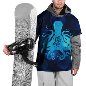 Накидка на куртку 3D с принтом крутой осьминог в Новосибирске, 100% полиэстер |  | Тематика изображения на принте: вода | море | океан | осьминог | подводный мир | рыбы