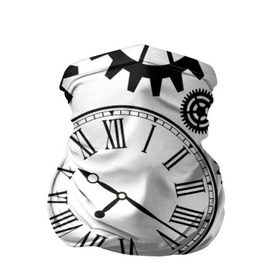 Бандана-труба 3D с принтом Время не ждет в Новосибирске, 100% полиэстер, ткань с особыми свойствами — Activecool | плотность 150‒180 г/м2; хорошо тянется, но сохраняет форму | Тематика изображения на принте: время | часы