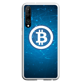 Чехол для Honor P30 с принтом Bitcoin Blue - Биткоин в Новосибирске, Силикон | Область печати: задняя сторона чехла, без боковых панелей | bitcoin | ethereum | litecoin | биткоин | интернет | крипта | криптовалюта | лайткоин | майнинг | технологии | эфир