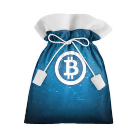 Подарочный 3D мешок с принтом Bitcoin Blue - Биткоин в Новосибирске, 100% полиэстер | Размер: 29*39 см | Тематика изображения на принте: bitcoin | ethereum | litecoin | биткоин | интернет | крипта | криптовалюта | лайткоин | майнинг | технологии | эфир