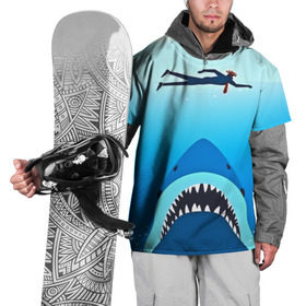 Накидка на куртку 3D с принтом Акула в Новосибирске, 100% полиэстер |  | Тематика изображения на принте: 3d | акула | арт | животные | море | плавание | природа | рыбы | спорт | хищники