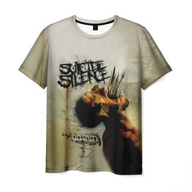 Мужская футболка 3D с принтом Suicide Silence в Новосибирске, 100% полиэфир | прямой крой, круглый вырез горловины, длина до линии бедер | suicide silence | суисайд сайленс