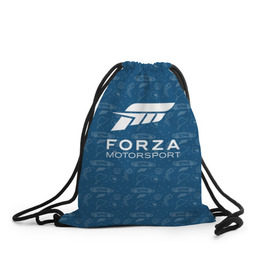 Рюкзак-мешок 3D с принтом Forza Motorsport в Новосибирске, 100% полиэстер | плотность ткани — 200 г/м2, размер — 35 х 45 см; лямки — толстые шнурки, застежка на шнуровке, без карманов и подкладки | car | crew | dirt | flatout | grid | need | nfs | race | speed | гонки | машина | скорость