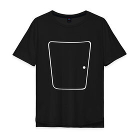 Мужская футболка хлопок Oversize с принтом Bender в Новосибирске, 100% хлопок | свободный крой, круглый ворот, “спинка” длиннее передней части | bender | futurama | rick and morty | бендер | зойдберг | космос | рик и морти | футурама