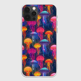 Чехол для iPhone 12 Pro Max с принтом Медузы в Новосибирске, Силикон |  | Тематика изображения на принте: лето | медузы | море | океан. рыбы | подводный мир