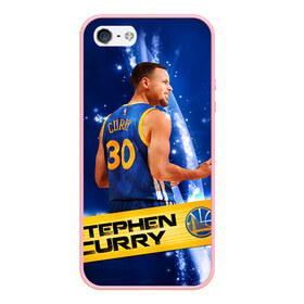 Чехол для iPhone 5/5S матовый с принтом Golden State Warriors 8 в Новосибирске, Силикон | Область печати: задняя сторона чехла, без боковых панелей | Тематика изображения на принте: golden state warriors | nba | stephen curry | голден стэйт уорриорз | стефен карри