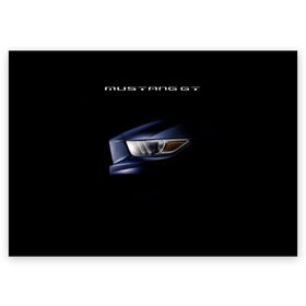 Поздравительная открытка с принтом Ford Mustang GT 2 в Новосибирске, 100% бумага | плотность бумаги 280 г/м2, матовая, на обратной стороне линовка и место для марки
 | cobra | ford | gt | mustang | shelby