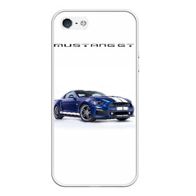 Чехол для iPhone 5/5S матовый с принтом Ford Mustang GT 3 в Новосибирске, Силикон | Область печати: задняя сторона чехла, без боковых панелей | ford | gt | mustang | shelby | мустанг | форд | шэлби