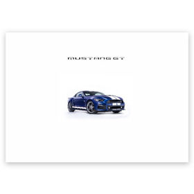 Поздравительная открытка с принтом Ford Mustang GT 3 в Новосибирске, 100% бумага | плотность бумаги 280 г/м2, матовая, на обратной стороне линовка и место для марки
 | ford | gt | mustang | shelby | мустанг | форд | шэлби