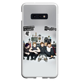 Чехол для Samsung S10E с принтом 5 Seconds of Summer в Новосибирске, Силикон | Область печати: задняя сторона чехла, без боковых панелей | Тематика изображения на принте: 5 seconds of summer | 5 sos | 5 секунд лета | 5sos