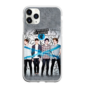 Чехол для iPhone 11 Pro матовый с принтом 5 Seconds of Summer в Новосибирске, Силикон |  | Тематика изображения на принте: 5 seconds of summer | 5 sos | 5 секунд лета | 5sos