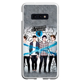 Чехол для Samsung S10E с принтом 5 Seconds of Summer в Новосибирске, Силикон | Область печати: задняя сторона чехла, без боковых панелей | 5 seconds of summer | 5 sos | 5 секунд лета | 5sos