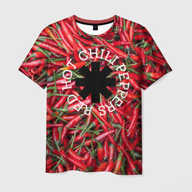 Мужская футболка 3D с принтом Red Hot Chili Peppers в Новосибирске, 100% полиэфир | прямой крой, круглый вырез горловины, длина до линии бедер | red hot chili peppers | rock | рок