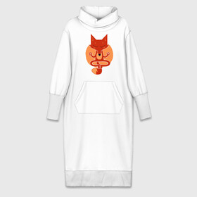 Платье удлиненное хлопок с принтом Inner Fox в Новосибирске,  |  | fox | йога | лис | лиса | медитация