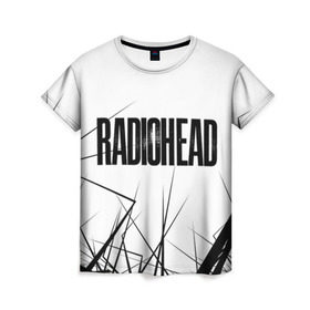 Женская футболка 3D с принтом Radiohead 5 в Новосибирске, 100% полиэфир ( синтетическое хлопкоподобное полотно) | прямой крой, круглый вырез горловины, длина до линии бедер | radiohead | радиохэд | том йорк