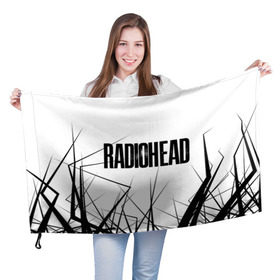 Флаг 3D с принтом Radiohead 5 в Новосибирске, 100% полиэстер | плотность ткани — 95 г/м2, размер — 67 х 109 см. Принт наносится с одной стороны | radiohead | радиохэд | том йорк