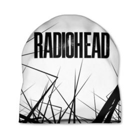 Шапка 3D с принтом Radiohead 5 в Новосибирске, 100% полиэстер | универсальный размер, печать по всей поверхности изделия | Тематика изображения на принте: radiohead | радиохэд | том йорк