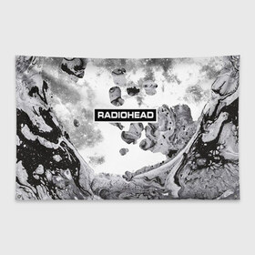 Флаг-баннер с принтом Radiohead 8 в Новосибирске, 100% полиэстер | размер 67 х 109 см, плотность ткани — 95 г/м2; по краям флага есть четыре люверса для крепления | radiohead | радиохэд | том йорк