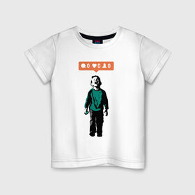 Детская футболка хлопок с принтом ИГНОР в Новосибирске, 100% хлопок | круглый вырез горловины, полуприлегающий силуэт, длина до линии бедер | Тематика изображения на принте: арт | бэнкси | граффити | поп арт | стрит арт