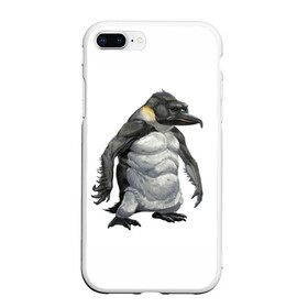 Чехол для iPhone 7Plus/8 Plus матовый с принтом Пингвинопитек в Новосибирске, Силикон | Область печати: задняя сторона чехла, без боковых панелей | лженаука | пингвин