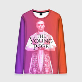 Мужской лонгслив 3D с принтом The Young Pope в Новосибирске, 100% полиэстер | длинные рукава, круглый вырез горловины, полуприлегающий силуэт | young pope | джуд | лоу | молодой папа