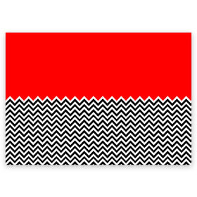 Поздравительная открытка с принтом Твин Пикс в Новосибирске, 100% бумага | плотность бумаги 280 г/м2, матовая, на обратной стороне линовка и место для марки
 | twin peaks | абстракция | агент купер | геометрия | девид линч | красная комната | лес | лора палмер | полосы | совы | текстура | туман | узор