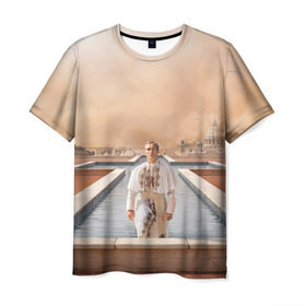 Мужская футболка 3D с принтом Италия в Новосибирске, 100% полиэфир | прямой крой, круглый вырез горловины, длина до линии бедер | young pope | джуд | лоу | молодой папа