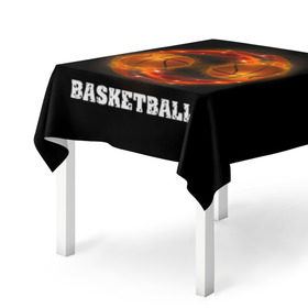 Скатерть 3D с принтом basketball fire в Новосибирске, 100% полиэстер (ткань не мнется и не растягивается) | Размер: 150*150 см | fire | flames | light | sport | баскетбол | игра | кольцо | мяч | небо | огонь | сетка | спорт | спортивные соревнования | стиль
