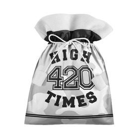 Подарочный 3D мешок с принтом High Times 420 Camo в Новосибирске, 100% полиэстер | Размер: 29*39 см | Тематика изображения на принте: camouflage | камо | камуфляж
